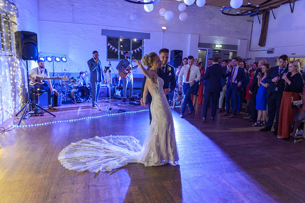Bride & Groom dancing at reception
